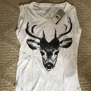 Guess deer head tank top